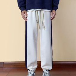 StyleCast Men Colourblocked Printed Relaxed Trousers-image-71