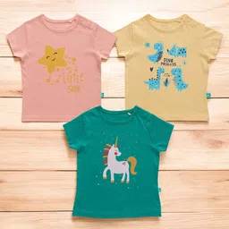 BAESD Girls 3 Printed Applique T-shirt-image-85