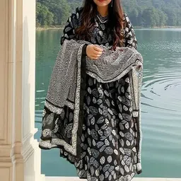 SZN Women Printed Regular Kurta with Trousers & With Dupatta-picture-25