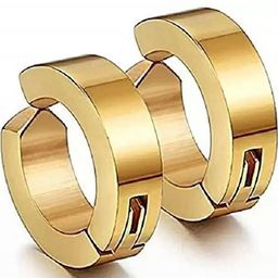 shobhram Unisex Gold Earrings-image-34