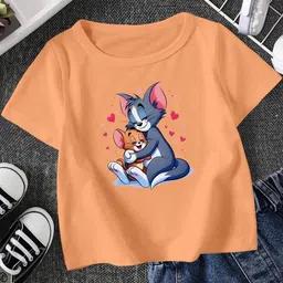 FIONAA TRENDZ Kids Peach Tshirts-picture-27