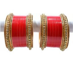 SEEMO Set Of 36 Stone Studded Bangle-image-81