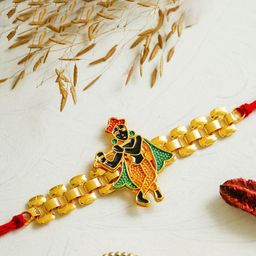 eCraftIndia Shrinathji Design Thread Rakhi-image-7