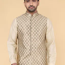 ZOIS Men Printed Mandarin Collar Nehru Jackets-32