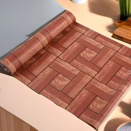 Aura Brown Set of 1 Water Resistant Shelf Liner Organisers-32