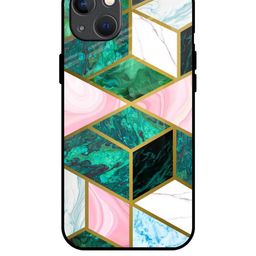 QRIOH Abstract Printed iPhone 13 Back Case Mobile Accessories-image-84