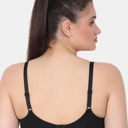 Amour Secret Bra Seamless Cups Full Coverage Underwired Lightly Padded-PD9324_Blk image 5