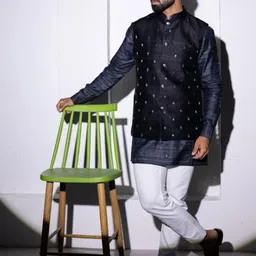 INAAYA JAIPUR Embroidered Nehru Jacket-picture-46