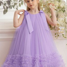 LULU & SKY Girls Round Neck A-Line Dress-picture-24