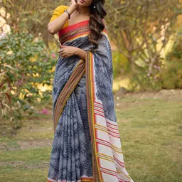 Anouk Tie and Dye Dyed Saree-image-11