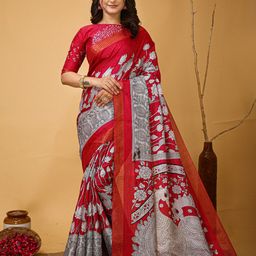 Rangtulika Ethnics Kalamkari Zari Saree-image-86