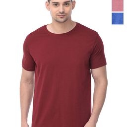 COLOR CAPITAL Unisex Pack Of 3 Solid Round Neck Cotton T-shirts-image-76