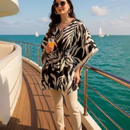 Hive91 Floral Printed Batwing Sleeve Kaftan Top-picture-43