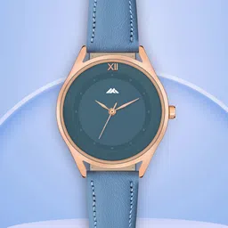 ON TIME OCTUS Women Brass Round Dial & Straps Analogue Watch MT-580 BLUE-image-11