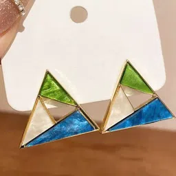 BEYTER Sterling Silver Triangular Shaped Studs-picture-46