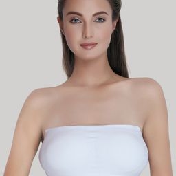 PLUMBURY Medium Coverage Removable Padding All Day Comfort Bandeau Bra-picture-12