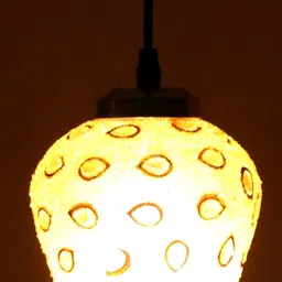 KINIS Gold-Toned Glass Quirky Ceiling Lamp-25