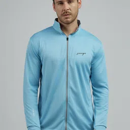 Be Savage Men Solid Lightweight Sporty Jacket-image-5