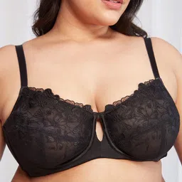 Nykd Floral Self Design Full Coverage Underwired Bra image 5