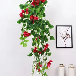 Home Bloom Pink 1 Pieces Hanging Artificial Plant-picture-47
