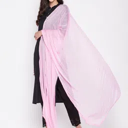 Clora Creation Embroidered Chiffon Dupatta with Sequinned image 5