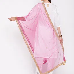 Clora Creation Sequinned Tasselled Border Dupatta image 2