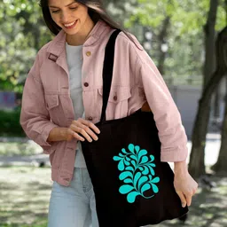 Doodle Graphic Printed Cotton Canvas Eco-Friendly Shopper Tote Bag-6