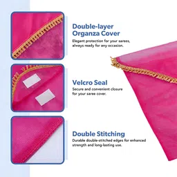 Aura saree cover Set of 4 Regular Multi-Utility Organisers image 5