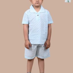 BAESD Boys Pack Of 2 Printed Pure Cotton Shirt With Shorts-image-63