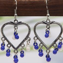 Creative Frogs Silver-Plated Alloy Drop Earrings-image-9