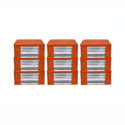ANKIT INTERNATIONAL Orange Set of 9 Super Strong Multi-Utility Organisers-27