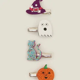 Accessorize Girls Set of 4 Alligator Hair Clip-16