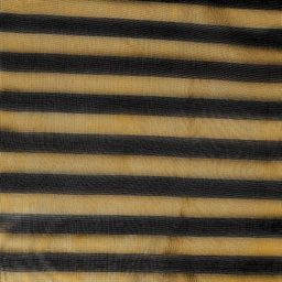 Dupatta Bazaar Black & Mustard Yellow Striped Dupatta with Zari image 5