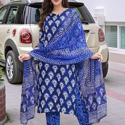 Aaghnya Women Printed Kurta Set-image-65