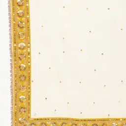 Clora Creation Ethnic Motifs Sequinned Embroidered Dupatta image 3
