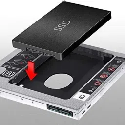 GoodsBazaar 2.5'' Internal HDD Caddy for 9.5mm ssd 2.5 inch Internal Hard 9.5MM Drive Enclosure/HDD CADDY image 3