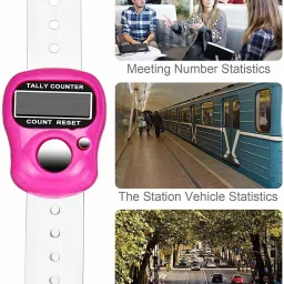 voltegic ® Mini 5-Digit LCD Electronic Digital Finger Hand Held Ring Tally Counter Digital Tally Counter image 3