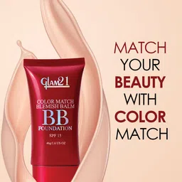 GLAM21 Set of Color Match BB Foundation 46 g - Honey Drop 02 & Hydra Boost Primer - 100 ml image 4