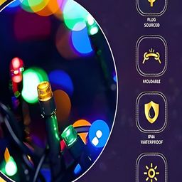 KAVYARA Blue & Green Rice Shape String Light image 4