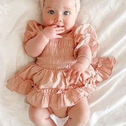 LULU & SKY Infants Self-Design Smocked Bodysuit-image-37