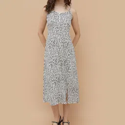 Ginger by Lifestyle Women Printed A-Line Midi Dress-image-77