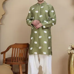 Jompers Men Animal Embroidered Kurta with Salwar-picture-10