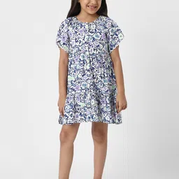 Nauti Nati Floral Print Flared Sleeve Shirt Dress-image-71