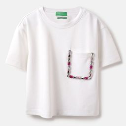United Colors of Benetton Girls Pockets T-shirt-image-0