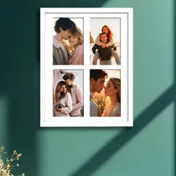 Art Street White 4 Openings Wooden Wall Photo Frame-image-38