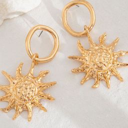 StyleCast x Revolte Gold-Plated Contemporary Drop Earrings-38