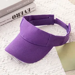 InfispaceUnisex Cotton Adjustable Sports Sun Visor Cap-36