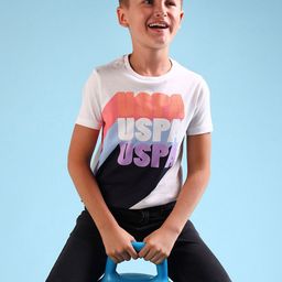 U.S. Polo Assn. Kids Boys Brand Logo Printed Pure Cotton T-shirt-picture-39