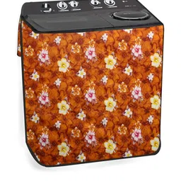 The Furnishing Tree Washing Machine Cover Floral Yellow Compatible for LG 10 KG Semi-Automatic Top-image-39