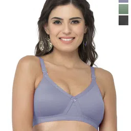 College Girl Cg1304 Pack Of 3 Cotton Full Coverage Lightly Padded Minimizer Bra-image-56